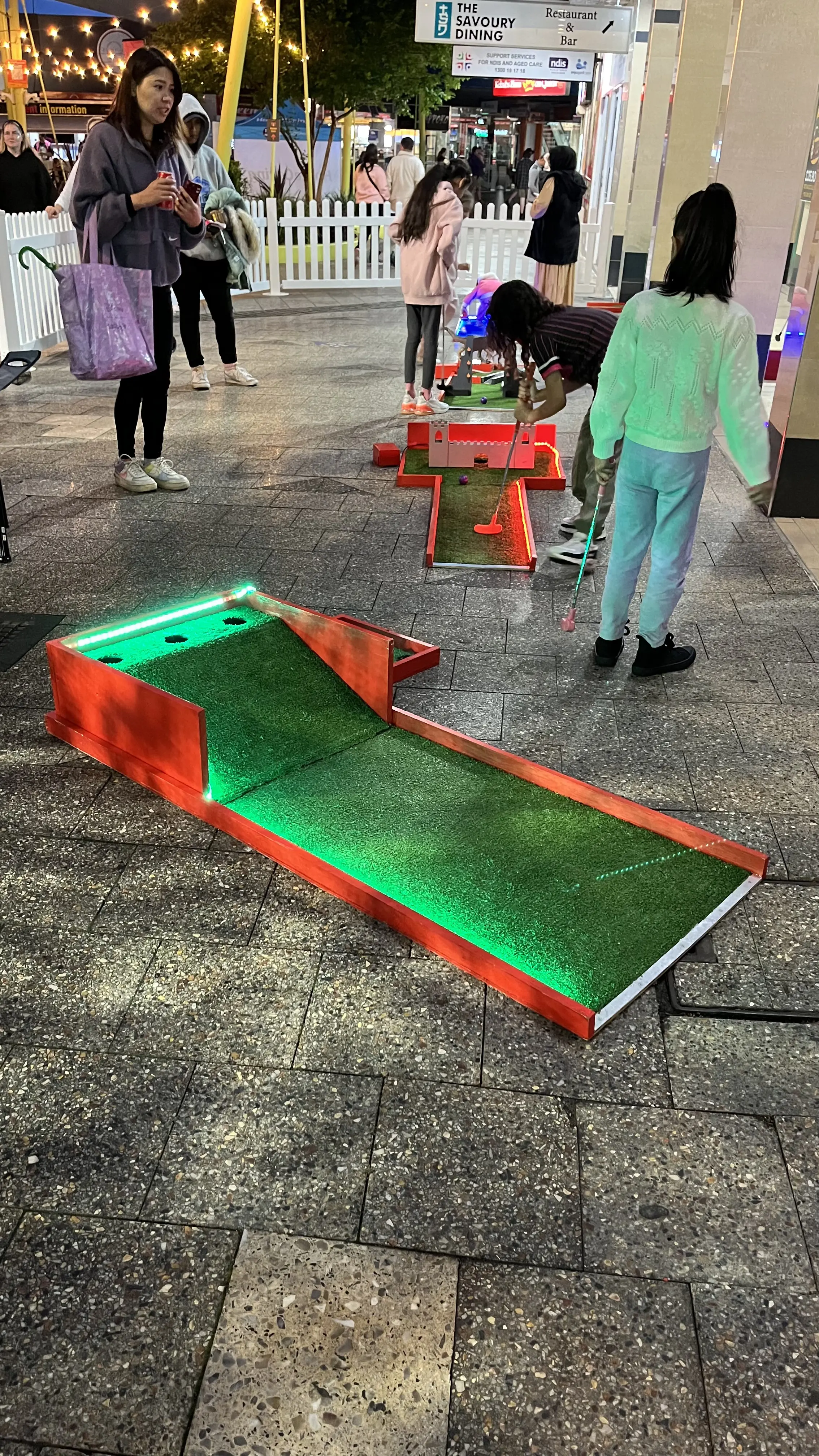 Glow In the Dark LED MINI Golf Hire Sydney